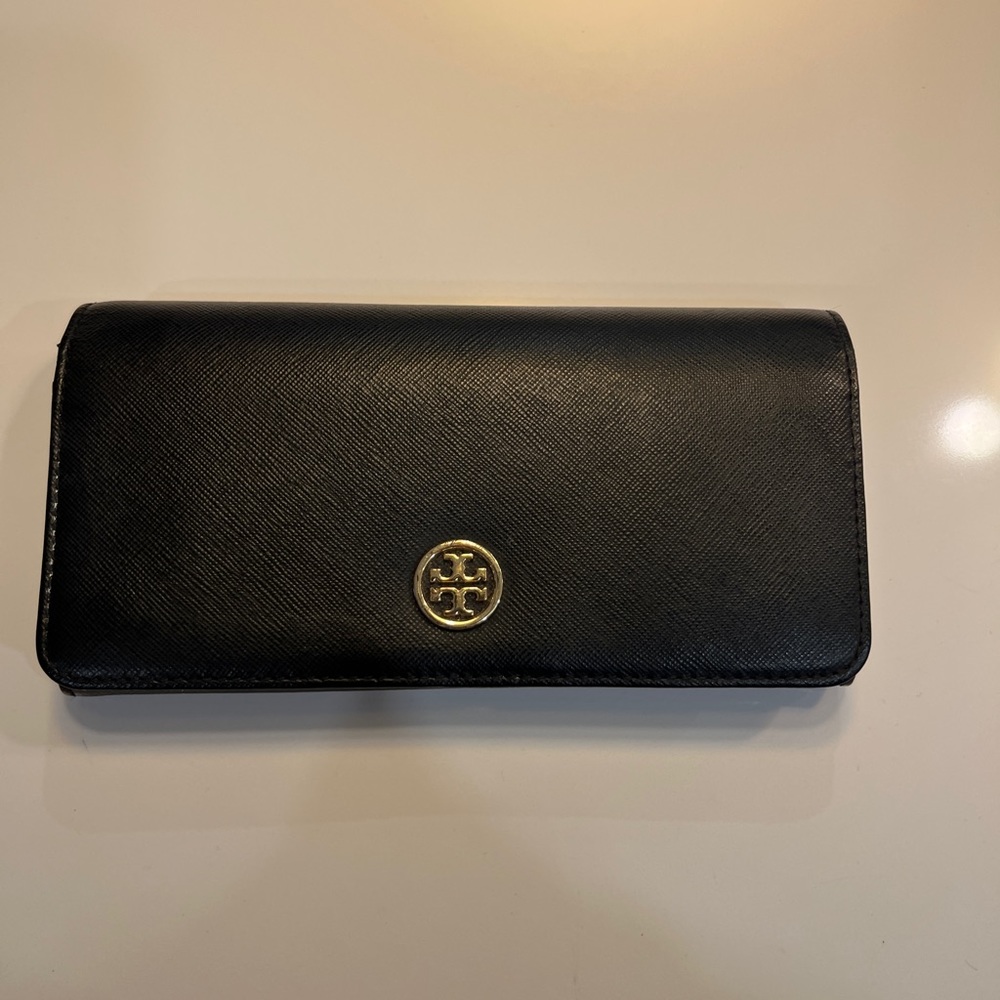 Tory Burch leather snap close wallet